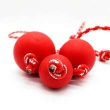 互动式狗狗训练球，狗狗橡胶拔河玩具，宠物狗咀嚼游戏玩具球 - 紅色 - 查看 10