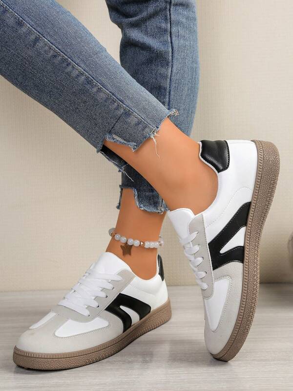 1 Pair Unisex Soft Sole Lightweight Casual Versatile Hook And Loop Fastening Sneakers, Convenient Slip-On, Suitable For All Seasons