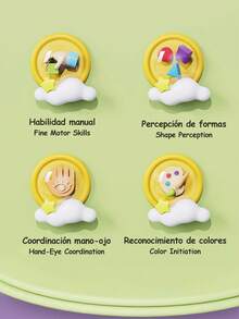 Juego De Enseñanza Para Bebés Con Cubo De Actividades 7 En 1, Juguete Para Bebé Cubo De Actividades, Niños Pequeños Montessori Juguetes Educativos, Cubos De Actividad Con Xilófono, Juguetes Montessori 7-En-1 Con Dentición, Cubos De Encaje De Formas, Juguetes Educativos Multifuncionales Para Niños y Niñas De 2 a 3 Años - color - Ver 10