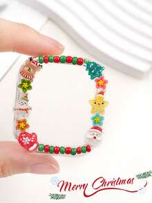 1 件可爱串珠表壳适用于 40/41/49/S10 42/S10 46 毫米保护套，镂空圣诞老人保护壳适用于 Series11 Ultra3 S10 SE9 8 7 SE 6 表壳，圣诞礼物 - 彩色 - 查看 3