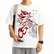 Shadow The Hedgehog Movie T-Shirt Animation Kids Unisex Male Female 100% Cotton Premium Top Streetwear Launch Immediate Shipping Various Colors!! Plus Size - trắng - Xem 2