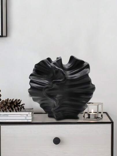 1pc Creative Abstract Vase Home Wit Flower Shaped Reed Vase, Minimalist Sc inavian Boho Moderne Farmho Living Room, Kitchen, Bedroom, Dining Table, Office (Small Size May Be Too Small, Please Choose The Larger If You Mind) Room Glass view 4