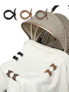 2个/4个婴儿推车毯夹，推车毯夹，玩具夹，推车篮罩毯子防掉落夹，多功能推车配件