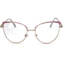 1 件女士不锈钢猫眼弹簧铰链时尚轻便眼镜 - 金粉/變色片 - 查看 7