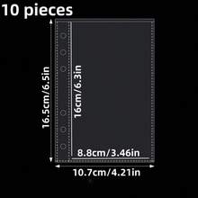 A6, Transparent Colored Star-Shaped Spiral Notebook Set, Simple 6-Hole Active Page Notebook Cover, Sticker Book Sticker Book, Binder, Sticker Book Sticker Book, Sticker Book Binder Sticker Book Binder School Supplies, Essential For Starting School - Multicolor - View 11