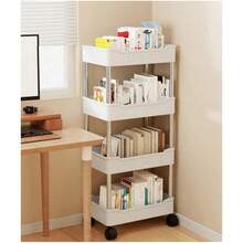 1 Piece 2/3/4 Widened Rolling Storage Cart Trolley, Bathroom Storage Mobile Rack, Multi-Functional Practical Rack, Kitchen, Laundry Room, Bedroom, Office Storage And Organization, Cart Storage Rack, Multi-Functional Kitchen Vegetable Tray Drip Rack, Bathroom Skin Care/Shower Gel/Towel Storage Rack, Household Storage Rack - Multicolor - View 2