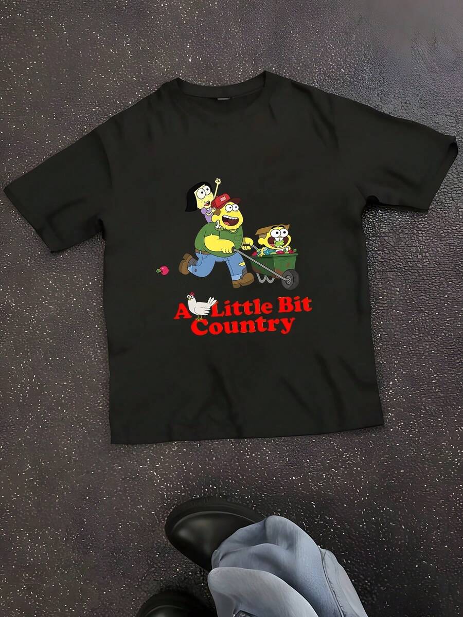 Big City Greens A Little Bit CountryUnisex T-Shirt - màu đen - Xem 1