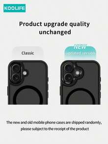 1pc Koolife Skin-Friendly Electroplated Matte Magnetic Protective Case, Anti-Slip Anti-Drop, Skin-Friendly Matte, Ultra-Thin Hard Shell, PC+TPU, Compatible With IPhone 17 ProMax/17/17 Pro/17 Air/16/16 Pro/16 Plus/16 ProMax/11/11 Pro/11 ProMax/12/12 Pro/12 ProMax/13/13 Pro/13 ProMax/14/14 Plus/14 Pro/14 ProMax/15/15 Pro/15 Plus/15 ProMax/16/16 Pro/16 Plus/16ProMax/17/17 Pro/17 Plus/17 ProMax,GIF-FOR-YOU - 藍色 - 查看 6