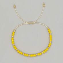 1 pieza/Bohemio/Nuevo Chino/Pulsera con cuentas de cristal y doradas, Pulsera de la suerte/Representa dinero y prosperidad, Adecuado tanto para hombres como para mujeres, Apropiado para diversas ocasiones, Regalo para amigos y familiares