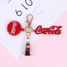 New Cute Cartoon  Bottle Keychain Ring, Creative Adaptation  2 Earphone Cover, Small Fresh Style, Bag Decoration Pendant, Daily Street Show Vitality And Super Eye-Catching - Câu hỏi 059 - Xem 4