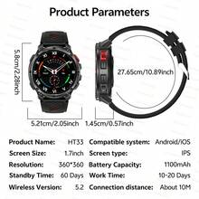 GUHUAVMI 1.7inch Big Screen Men's Outdoor Sports Smartwatch, Built In 1100mAh Ultra Large Capacity Battery, With Bluetooth Call, Voice Assistant, Reminder Function, Strong LED Flashlight, DIY Watch Face, Fitness Tracker Watch(Step Counting, Distance, Calories), GPS Motion Tracking, Compass, Multi Sport Modes, IP68 Waterproof Smart Watch For Women, Compatible With Android IOS Mobile, Best Gifts - 彩色 - 查看 11