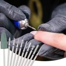 10pcs Nail Drill Bi Set  Manicure Essional Nails Diamond Bi Rusn Cuticle Clean Nail Bit  Manicure Pedicure Cuticle Gel Polising E Salon - 如圖 - 查看 7