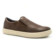 Pegada Slip On Leather And Elastic City Sneakers 111504 - 鏽棕色 - 查看 11