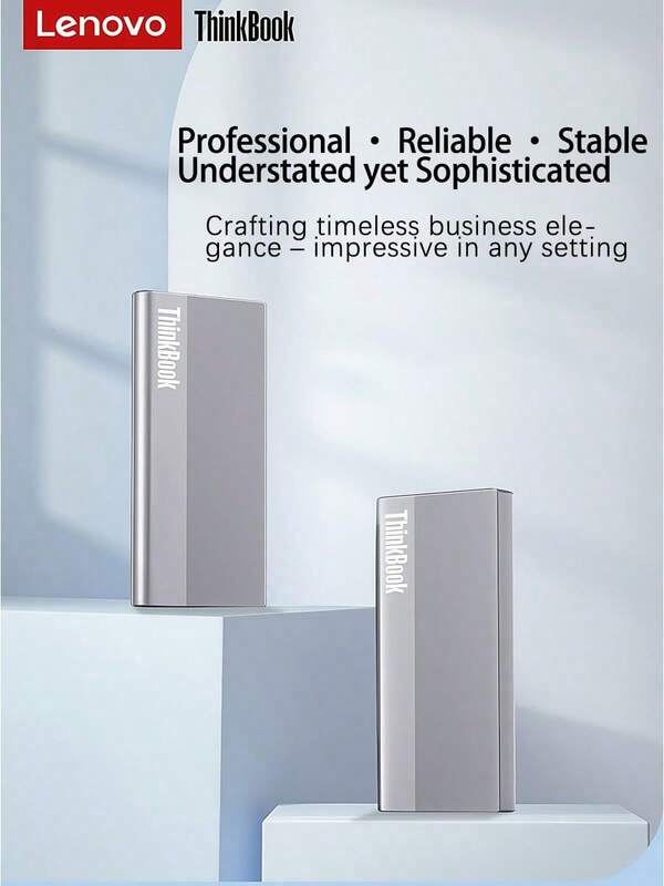 Lenovo SU700 Ultra-Thin Aluminum Alloy Portable Solid-State Drive With Stable Transfer Speeds Up To 560MB/S. A Reliable Data Backup Solution Suitable For A Variety Of Devices And Scenarios.