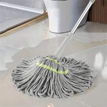 Paño de fregona, paño de fregona giratorio, paño de fregona de lavado a mano libre con escurridor automático, fregona giratoria multifuncional de uso en seco y húmedo, alta absorción de agua, fregona de piso de lavado a mano libre, repuesto de paño de fregona, juego de fregonas - Adecuado para la limpieza de pisos en salas de estar, dormitorios, cocinas y baños