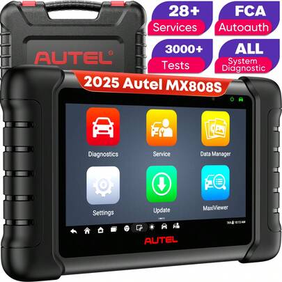 Autel Scanner MaxiCheck MX808S, 2025 Of MaxiCOM MK808S MK808Z, Full Bidirectional Diagnostic Scan Tool As MK900 MX900 MK900BT MK808BT PRO, 3K+ Active