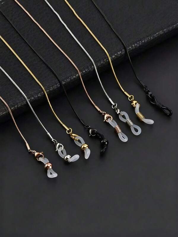 1 szt. metalowy łańcuszek do okularów z kości węża, modny łańcuszek do okularów przeciwsłonecznych dla kobiet