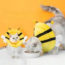 Bee Shape Pet Elizabethan Collar Adjustable Anti-Bite Collar ,Pet Accessories Wound Healing Collar ,After Surgery Cat Postoperative Collar, Cat Pet Cat And Dog Soft Neck Collar