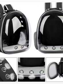 Pet Carrier Backpack, Cat Travel Bag, Breathable, Fashion Shope - Màu Hồng Tươi - Xem 2