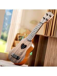 1pc Beginner's Ukulele Guitar Ideal For Classical Music Beginners Portable Four-String Guitar With Pick Included Perfect For Practice And Performance Essential For Family Leisure And Entertainment Top Choice For Musical Gifts Playable Ukulele Toy Christmas And New Year Gift