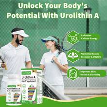 Gwynne Urolithin A 1000mg Complex Supplement 90 Cápsulas,con Nr, Resveratrol, Coq10, Pqq Y L-theanine Apoyo A La Energía Mitocondrial Y Celular - Otros - Ver 4