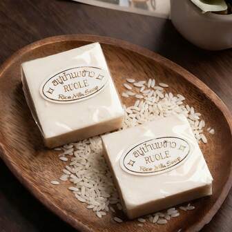 50/20/10/5/1 Piezas jabón de arroz natural cuerpo, cara, manos limpieza profunda cuidado de la piel