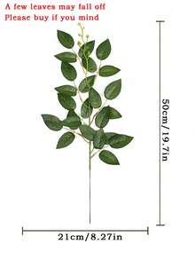 1/4/8/16/32 支意大利鲁斯卡斯绿植枝条，27.6 英寸人造绿叶花环，人造花环悬挂花束，适用于婚礼拱门花艺填充、桌面装饰、家居装饰、玫瑰、装饰玫瑰、波西米亚风格、派对和节日装饰、卧室装饰配件、情人节装饰礼物、玫瑰、母亲节、春季装饰 - 綠色A - 查看 3