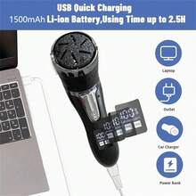 10 In 1 Electric Foot Grinder Callus Remover Professional Pedicure Machine Rechargeable Foot File Heel Dead Skin Scrubber With 3 Heads 1500mAh - Black - View 9