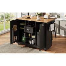 Storage Islands & Carts - Black - View 5