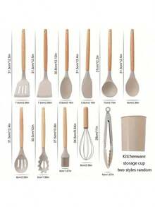 12/1 szt. silikonowych przyborów kuchennych, mikser do ciasta, pomocnik do pieczenia ciasta, narzędzia kuchenne, artykuły kuchenne, naczynia kuchenne z powłoką nieprzywierającą, zmywalne, nowoczesne przybory kuchenne, odpowiednie do cukierni, barów śniadaniowych, gospodarstw domowych, wygodne, szybkie, łatwe, wydajne