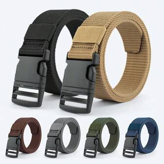 1pc Men's Quick Release Adjustable Buckle Belt, Outdoor Sports Quick-Dry Belt, Casual Pants Strap Halloween, Casual, Business, Street,  Boho, Western, Outdoor, Gift For Men, Husband, Boyfriend, Father, Dad, Christmas