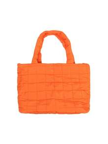 1pc Lightweight, Business Casual Ultra-Lightweight High-Capacity Quilted Tote Bag For Teen Girls Women College Students, Solid Color, Soft Underarm Shoulder Bag, Handbag For Daily Office Party, Casual Style Bag, School Supplies, School Tote Bag, Tote Bags For School, College Essentials