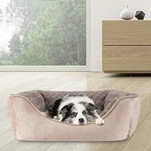 JOEJOY Rectangle Dog Bed For Large Medium Small Dogs - Washable Orthopedic Sofa Bed, Soft Breathable Puppy & Pet Cuddler, Durable Calming Dog Bed With Anti-Slip Bottom, Multiple Sizes,(S(20"X 19"X 6") Beige) - Type24 - 查看 6