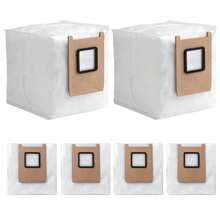 أكياس الغبار المتوافقة مع Eufy E28 Omni و Eufy E25 Omni Robot Vacuum ، سعة كبيرة 3 لتر ، تصميم مقاوم للتمزق من 4 طبقات ، أكياس شفط E28 Omni / E25 Omni