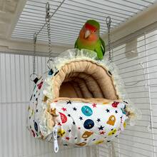 1pc Parrot Cotton Nest, Warm Nest With Lining, Thick Nest For Bird Cage, Suitable For Overwintering, Heating And Insulation For Parrots, Macaws, Cockatoos And Other Birds