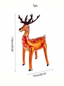 1 pezzo Extra Large Palloncino Renna Gonfiabile in Alluminio, Per Decorazioni Natalizie e Sfondo per Feste di Capodanno, Decorazioni per Feste di Natale, Decorazioni Wonderland Invernale, Gonfiabile Natalizio, Gonfiabili Natalizi da Esterno, Decorazioni Festive, Sfondo Festivo, Palloncino Gonfiabile, Gonfiabili Decorativi, Sfondo per Feste, Palloncino Natalizio