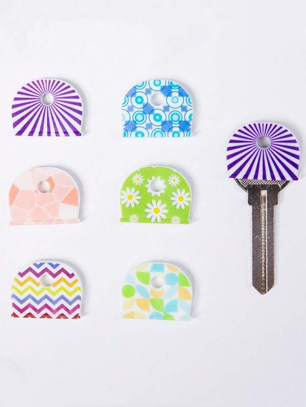 2/4/10 Piezas Etiquetas de llave de silicona de colores - ¡Nunca talla grande mezcles las llaves! Etiquetas identificadoras suaves para el hogar, la oficina y los anfitriones de Airbnb - Identifica rápidamente las llaves con cubiertas de llaves vibrantes y duraderas