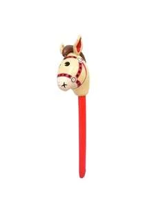 95cm 4 Inflatable Horse-Head Game Sticks, Brown Black/White/Pink PVC Stage Performance Props/Party Entertainment Horse-Head Inflatable Sticks, Party Games, Party Gifts, Team Games, Outdoor Games, Halloween Gifts, Christmas Gifts