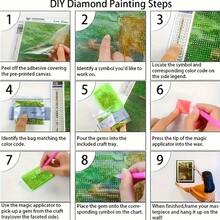 1 件圣母玛利亚钻石画套装，DIY 5D 全圆钻石刺绣马赛克工艺品，节日礼物，手工创意艺术，适用于家庭和办公室墙壁装饰，无框，帆布材质 - 彩色 - 查看 6