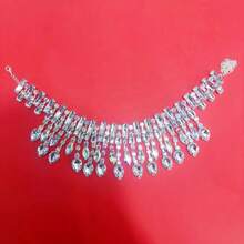 3PCS New Exaggerated Multi-Layer Necklace And Earring Set High-End Accessories For Banquet Evening Dresses Luxurious Elegant Women's Jewelry Set - 10-2085 金色02套裝 - 查看 5