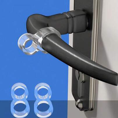 Silicone Door Stopper - Vibration Absorbing Rubber Wall Protector, Quiet Handle Bumper, Suitable For Home And Office Use