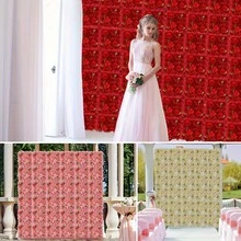 1 pièce/4 pièces Fleurs artificielles pour fond mural Rose Marguerite convenant pour les fêtes familiales, les décors de mariage, la décoration murale de magasin, les photos de fond. Agencement de mur de fleurs
