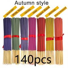 10,04 cala (25,5 cm) ręcznie robione kwiatowe kadzidełka w stylu vintage z bambusa, 12 zapachów popularnych wśród kobiet, czyste z niewielką ilością proszku, odpowiednie do domu, hotelu, studia jogi, długotrwały zapach i oczyszczanie powietrza, 30 sztuk/opakowanie