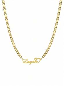 Custom Shiny Frosted Name Necklace Women Girl Charm Personalized Stainless Steel Half Wrap Love Letter Necklace Couple Pendant Family Jewelry Birthday Holiday Gift Christmas Gift For Her,Gold,Silver,Stylish,Colorful,Vintage,Unisex,Hipster,Simple,Casual,Custom,Personalized,Unique,Ideal Gifts For Him,Ideal Gifts For Her,Her,Boyfriend,Girlfriend,Dad,Mom,Family,Friends,For Anniversaries,For Birthdays,For Graduation,For Prom,For Party,Jewelry Women,Elegant Outfit