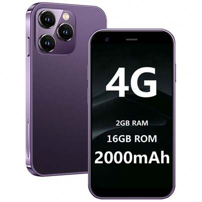 SOYES 4Gミニフォン、世界最小のミニスマートフォン、3.0インチタッチスクリーン、学生向けコンパクト携帯電話、2000mAhバッテリー、クアッドコアFace ID GPS、2GB+16GB。クリエイティブなホリデーギフト、誕生日プレゼントに最適。パープル/ブラック/ピンク。ハロウィンギフト、クリスマスプレゼント。
