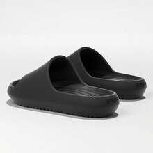 ASHALI Women's Non-Slip Black Slippers, Comfortable Lightweight Sandals Suitable For All Seasons, Outdoor Casual Flip Flops, Indoor Home Couple Slippers - Black - View 3