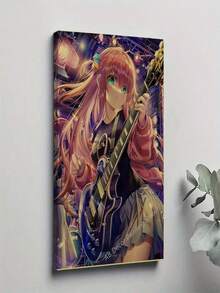 1PC Framed 30*40cm(12*16inch)Or40*60cm(16*24inch) Bocchi The Rock Poster Classic Anime Wall Art With Ikuyo Kita Ryo Yamada For Home Decor (11)