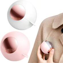 2 Rodillo Quitapelusas Reutilizable, Rodillo de Pelusa Porttil, Quitapelos y Rodillos para Mascotas, Lavable Reutilizable Removedor para Ropa, Muebles, Alfombras, Cama, Sof Rosa y Blanco - Rosa y Blanco - Ver 2