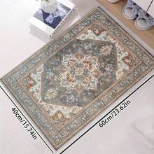 Washable Mat, Vintage Medallion Entryway Mat Door Mat With Non- Backing, Front Entrance Mat For Entrance Bedroom Bedside Kitchen Laundry Home Decor Christmas Decor Kitchen Rug