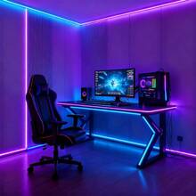 1条1米/2米/3米/5米/10米/15米/20米RGB LED灯带，带音乐同步和定时模式，适用于卧室、游戏室、客厅、厨房、舞蹈室、派对装饰、节日礼物、圣诞装饰 - 彩色 - 查看 9